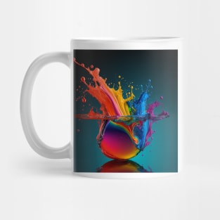 Living Life in Colour Abstract Splash Mug